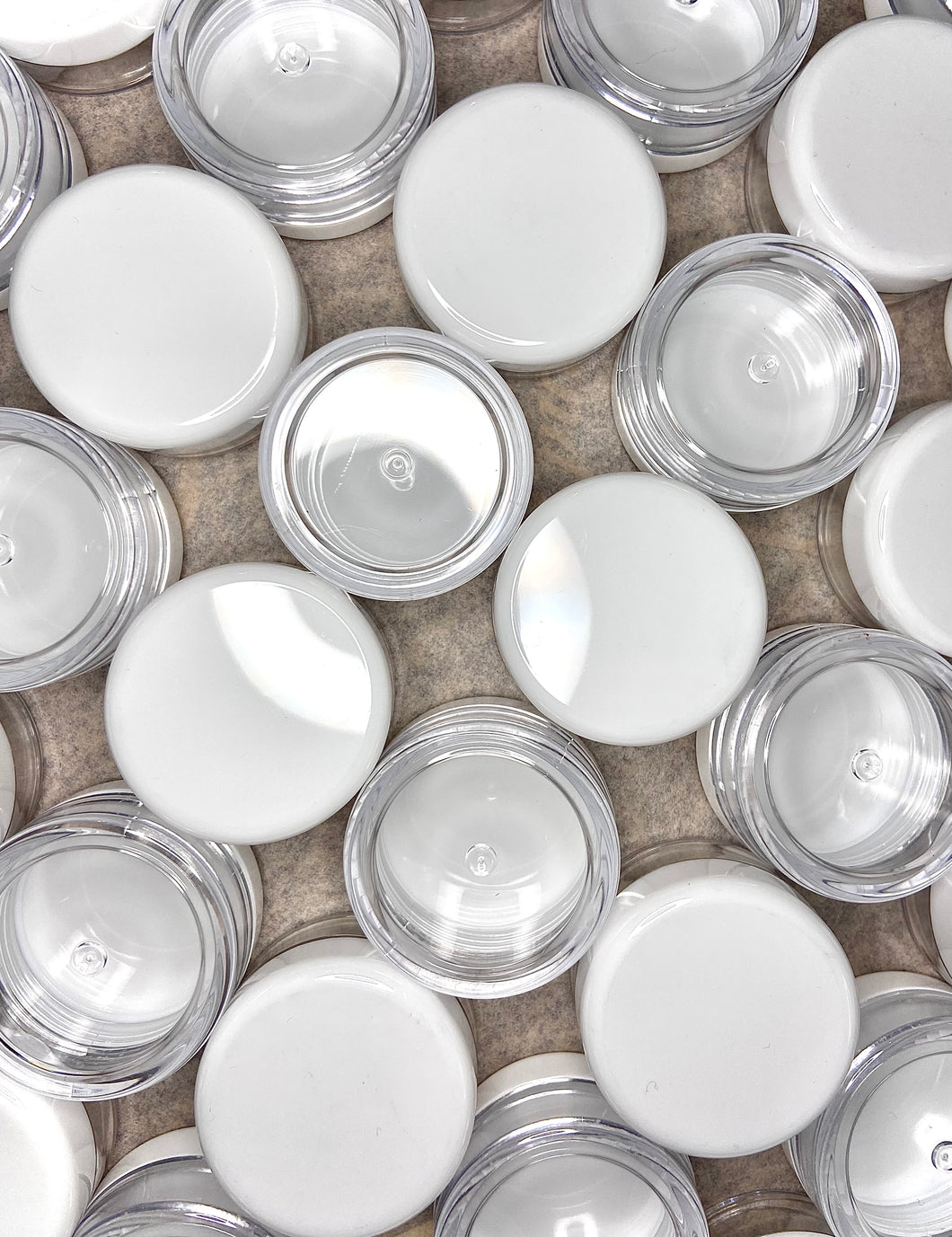 Clear Plastic Jars (5g) 25 Pack
